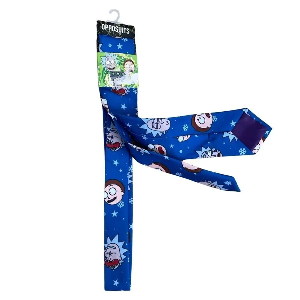 Rick and Morty Outer Space Adult Swim Opposuits Mens Neck Tie NWT